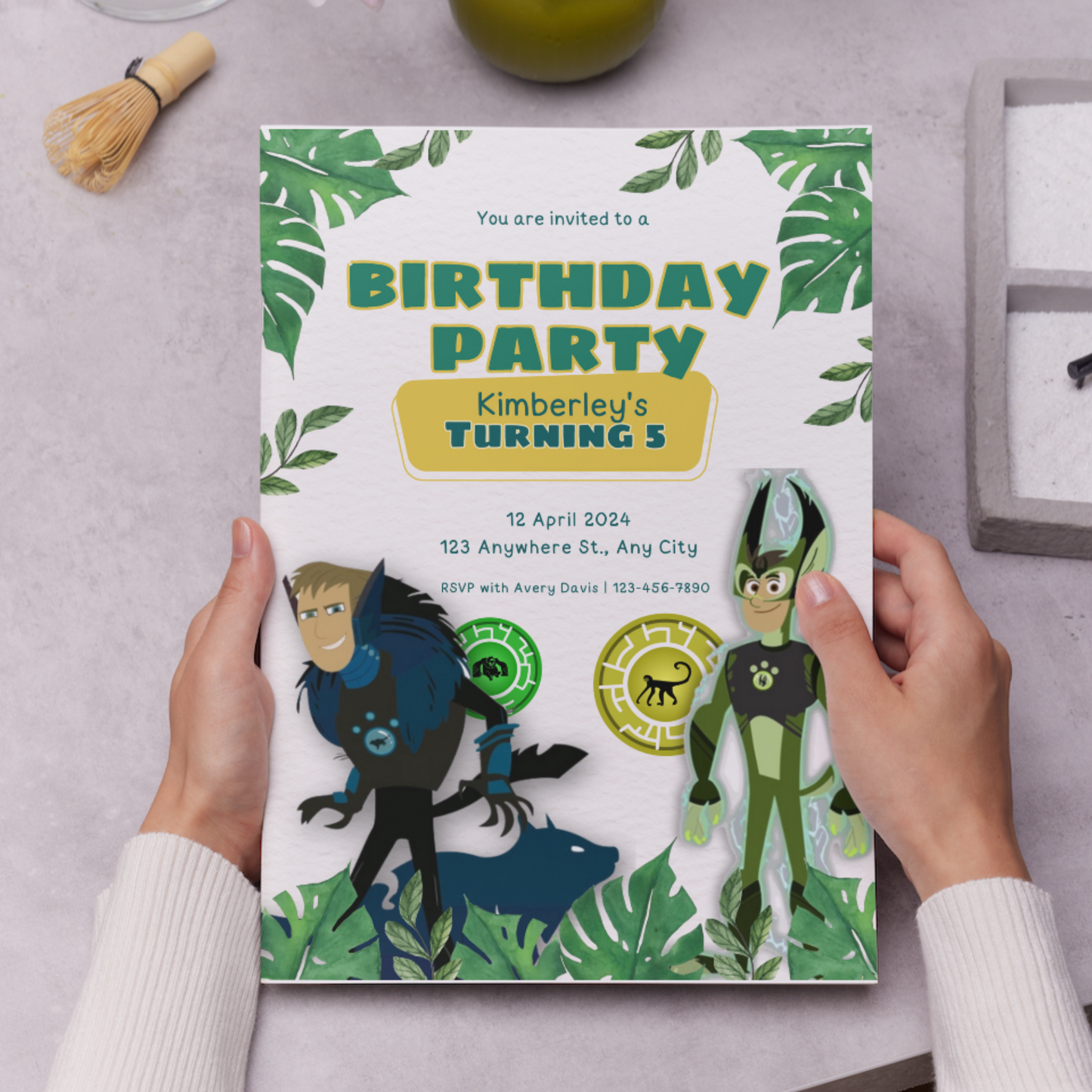 Wild Kratts Birthday Invitation Template