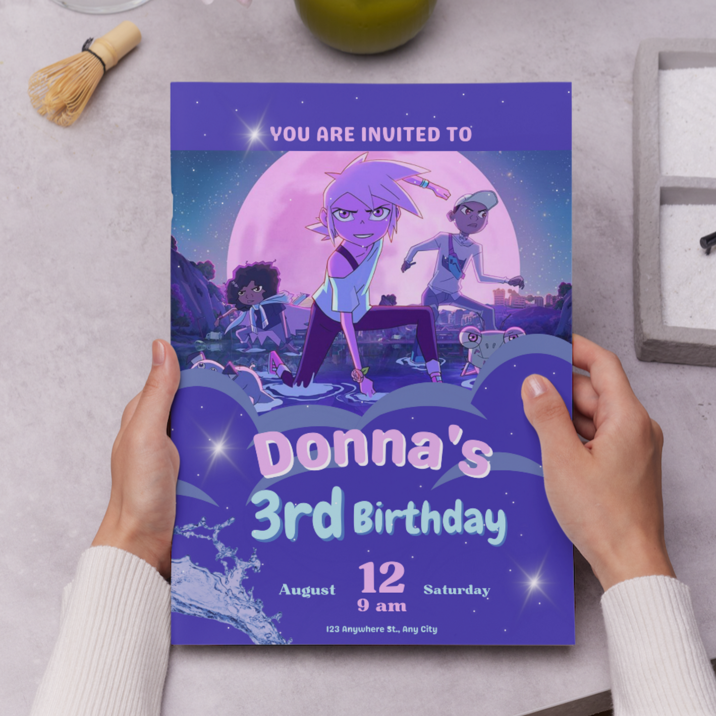 Kipo and the Age of Wonderbeasts Birthday Invitation Template