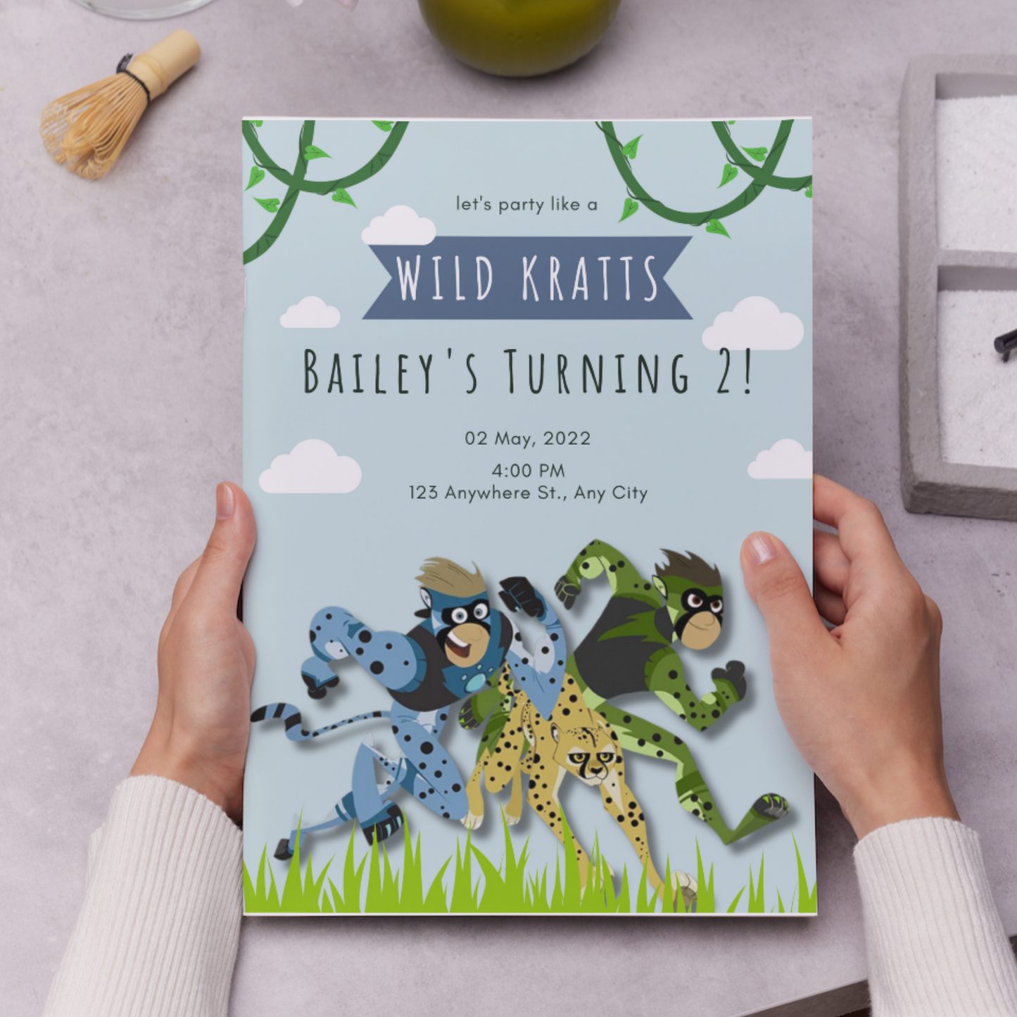 Wild Kratts Birthday Invitation Template