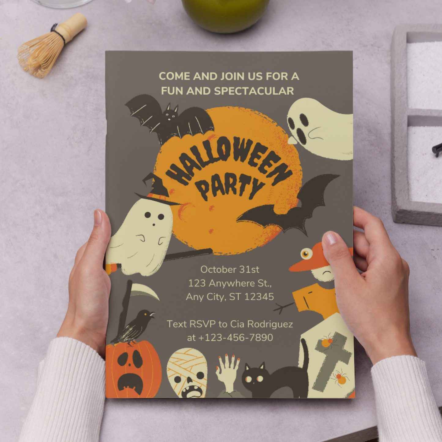 Spooktacular Halloween Party Invitation Template