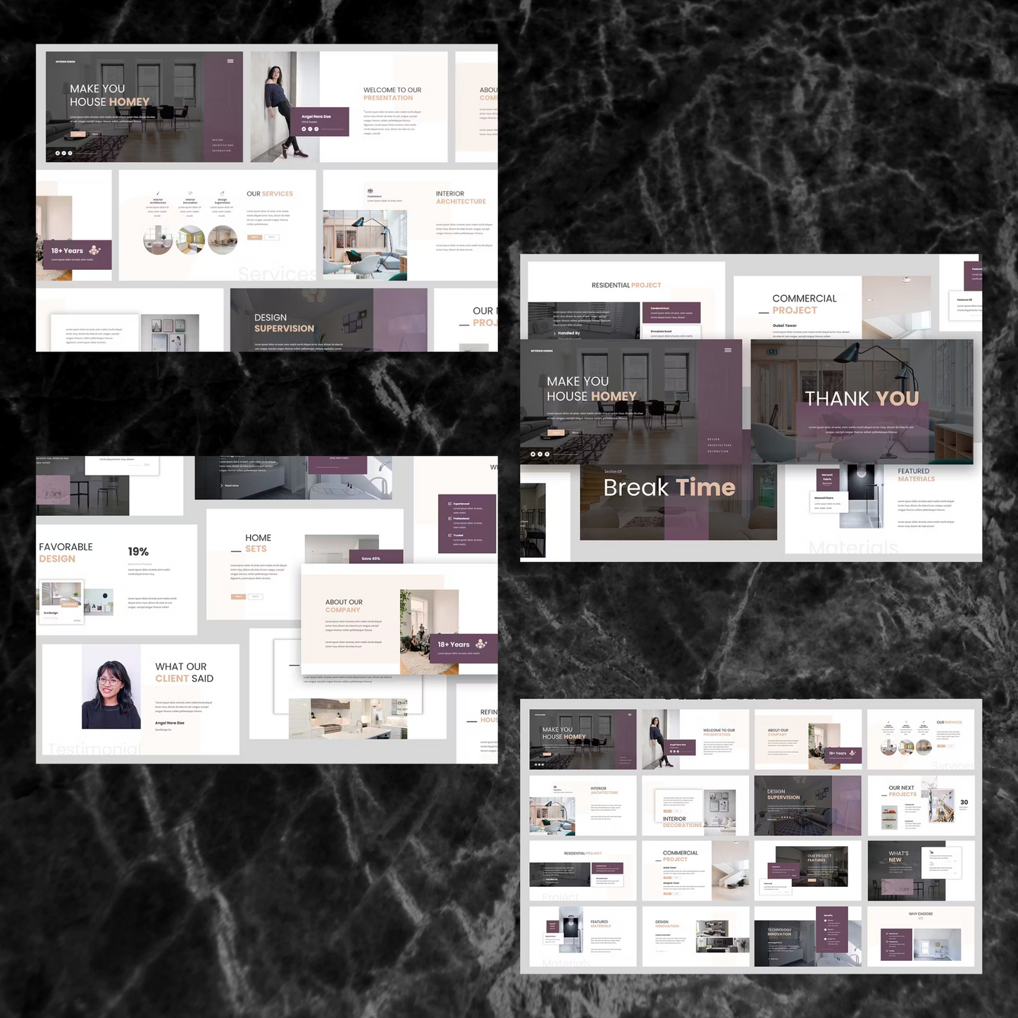 10 Interior Design Powerpoint Presentation Template Bundle