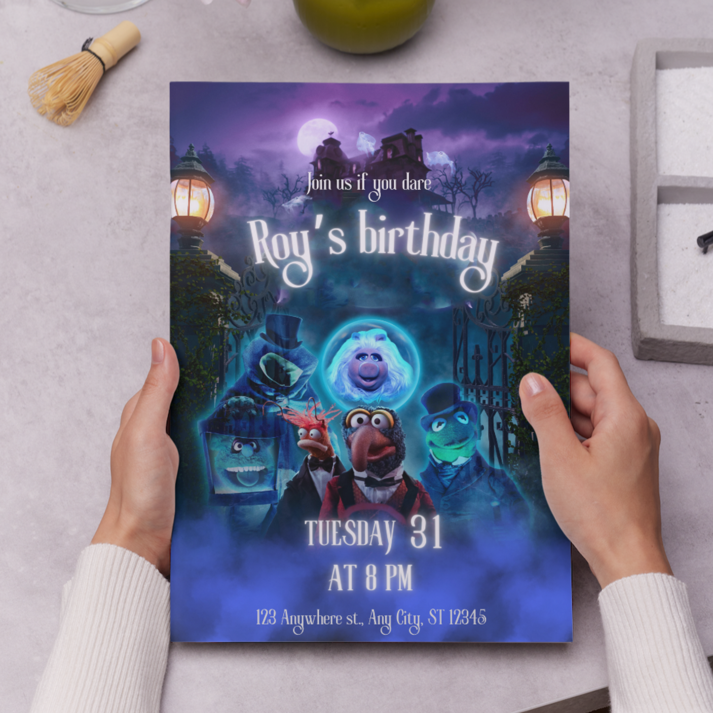 Muppets Haunted Mansion Birthday Invitation Template