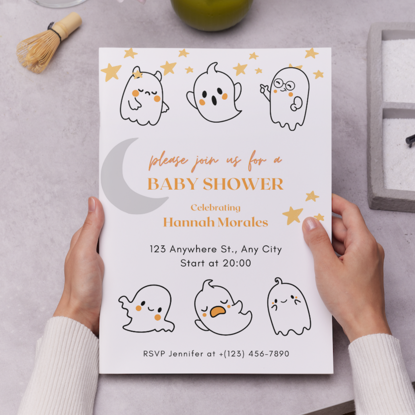 A Little Boo Baby Shower Invitation Template | Halloween Baby Shower Invite