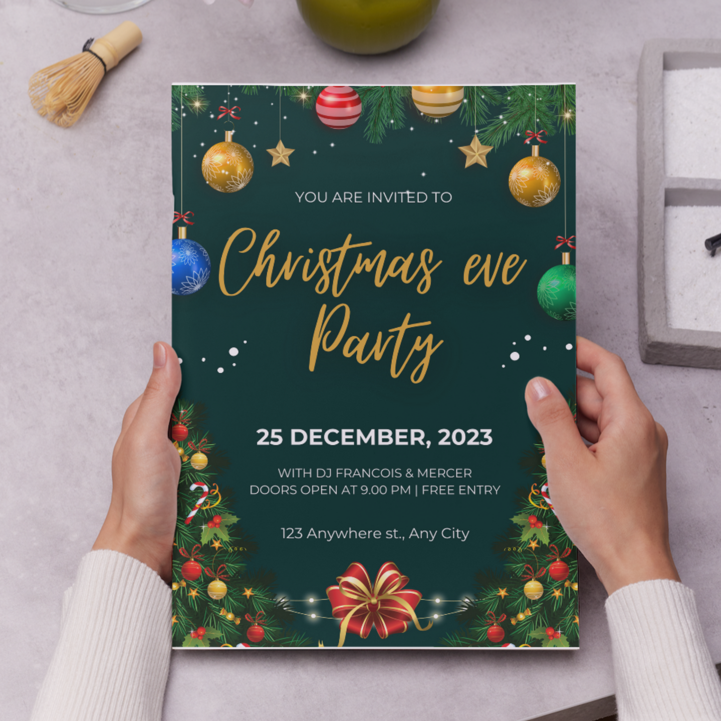 Christmas Eve Party Invitation Template