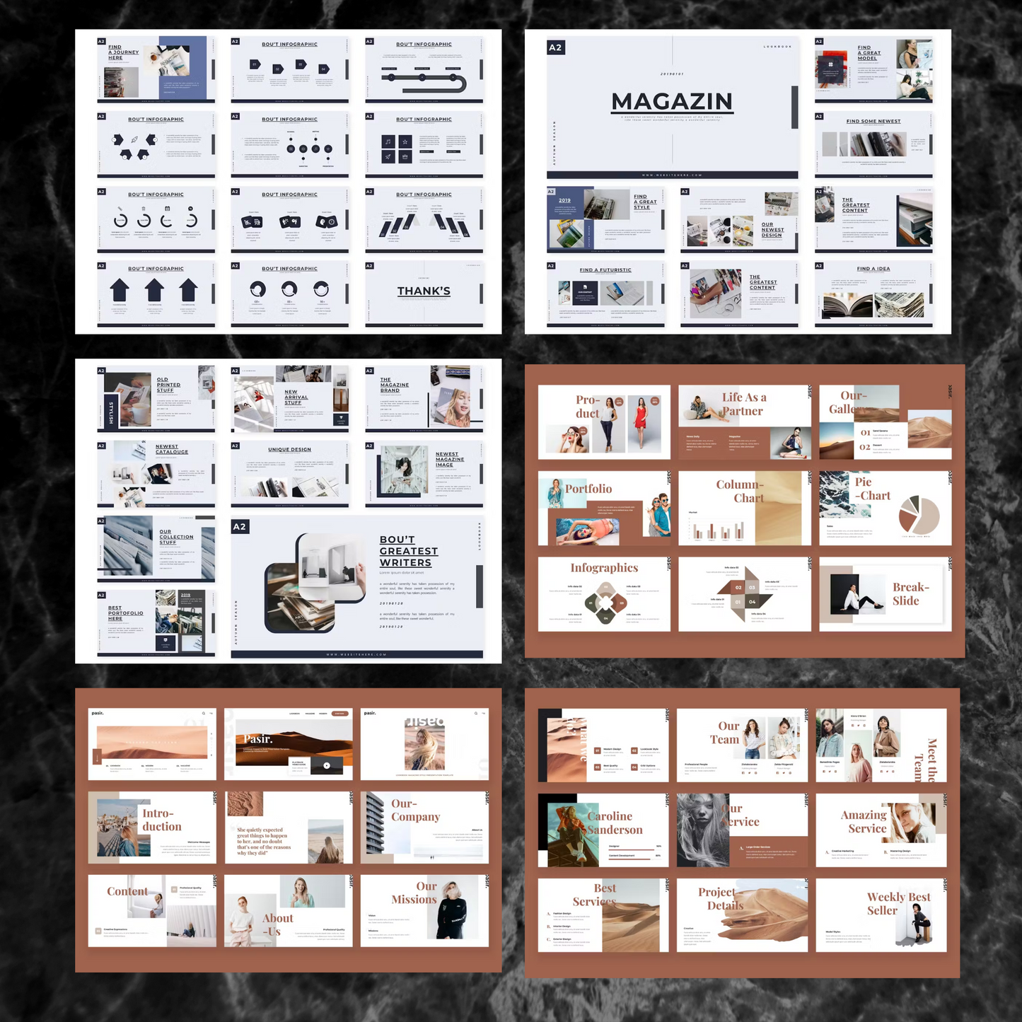 17 Magazine Powerpoint Presentation Template Bundle | Magazine Style Business PowerPoint Template