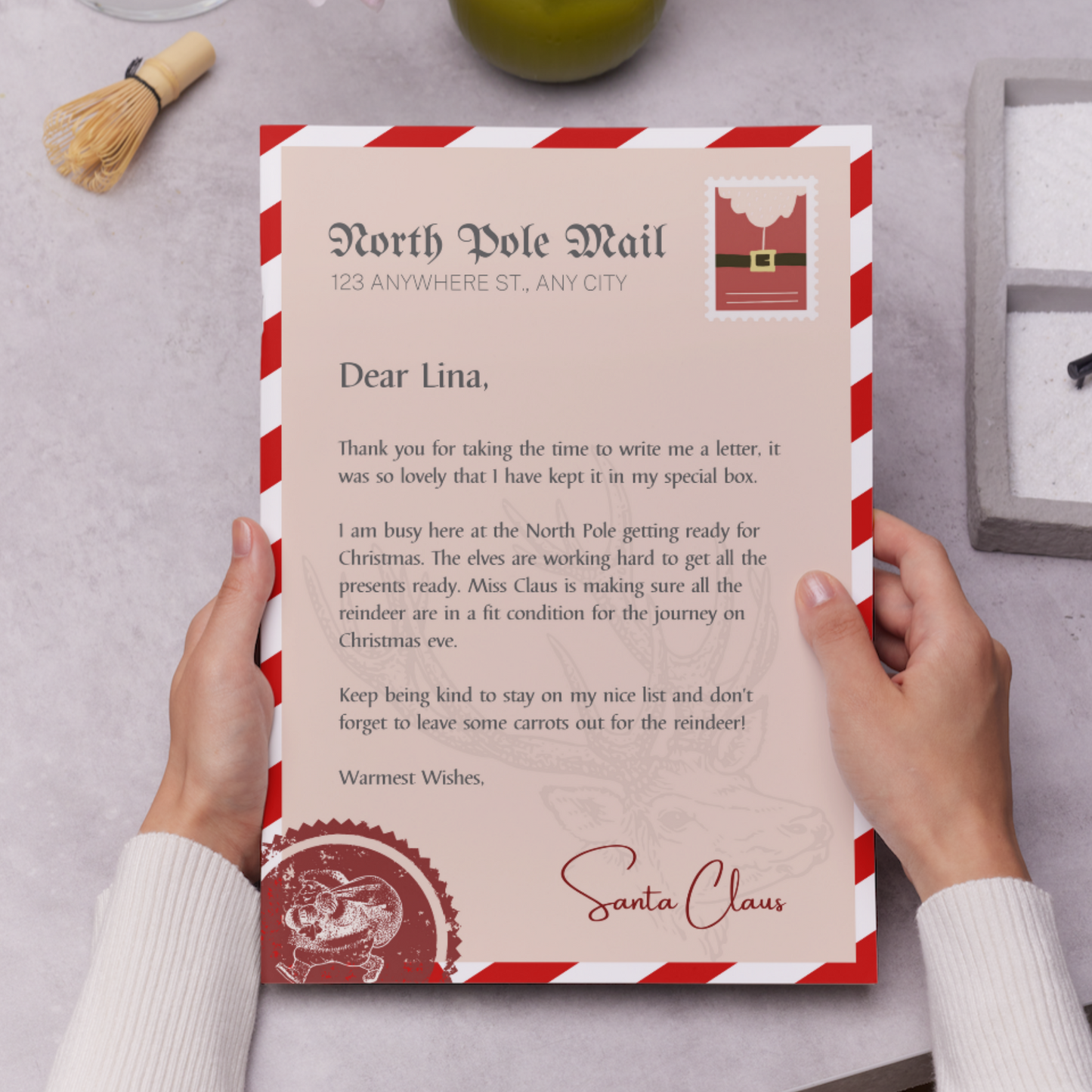 Letter from Santa Claus Christmas Template