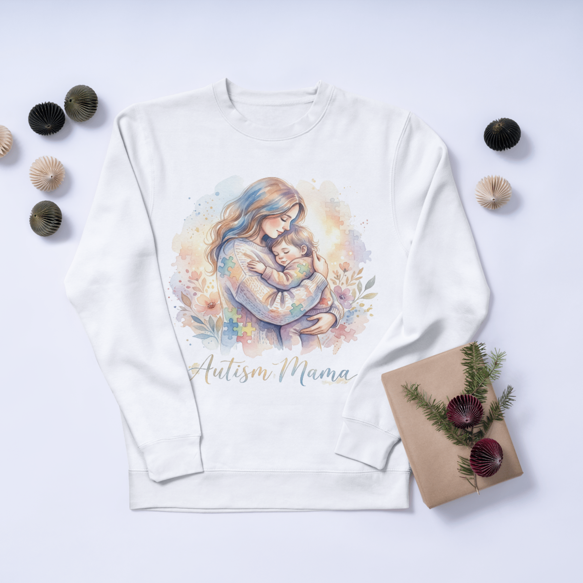 Autism Mama PNG | Autism Awareness | Watercolor style Trendy Designs CreativeRino