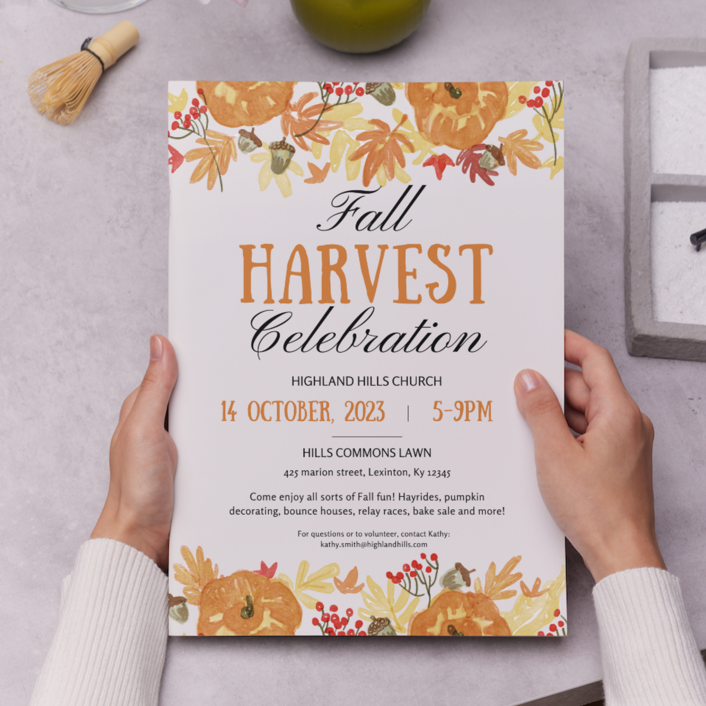 Fall Harvest Celebration Invitation Template