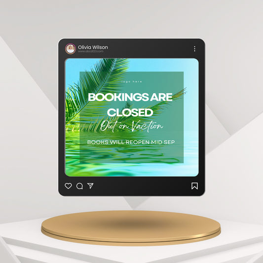 We Are On Vacation Flyer Template | We Are Closed Flyer