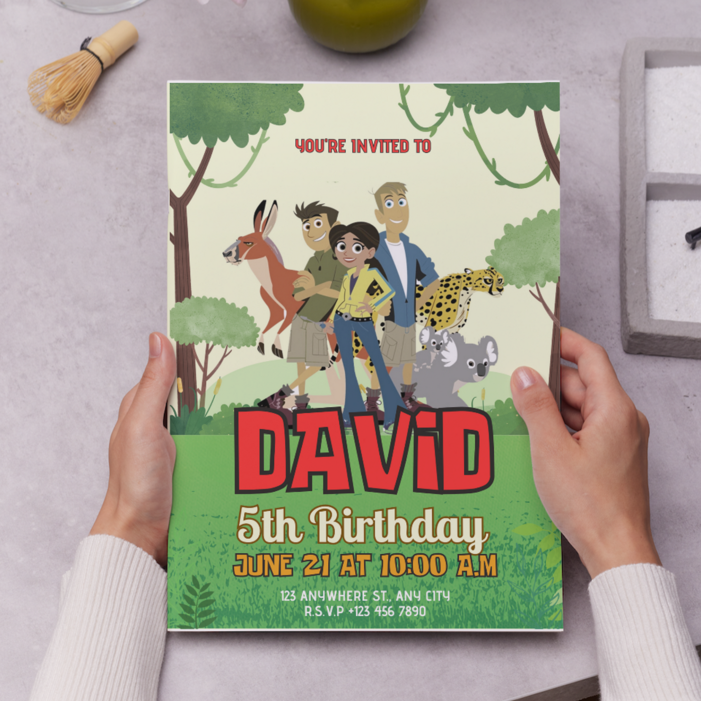 Wild Kratts Birthday Invitation Template