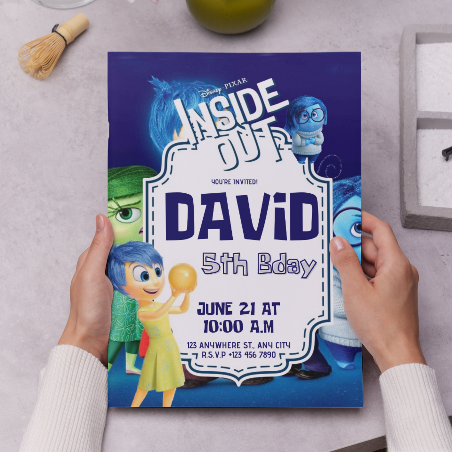 Inside Out Birthday Invitation Template