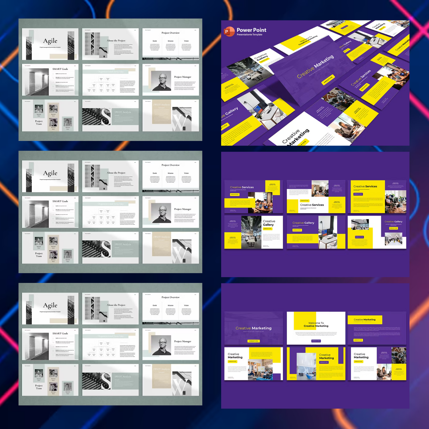 20 Project Management Powerpoint Presentation Template Bundle