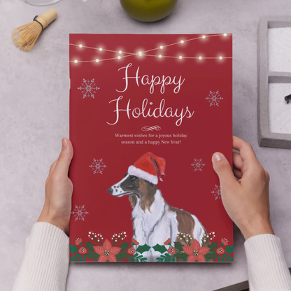 Borzoi Christmas Invitation Template - CreativeRino