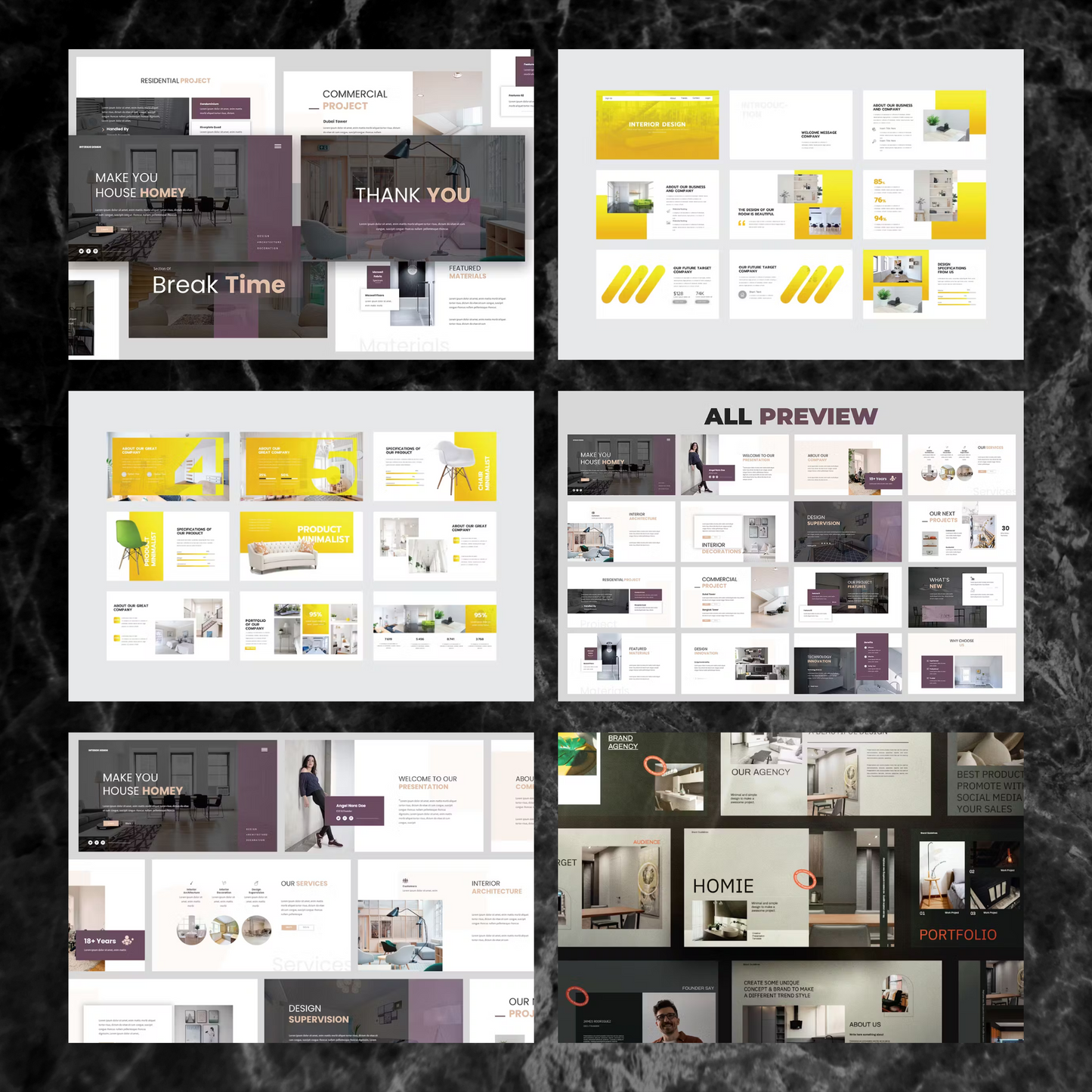 19 Interior Design Powerpoint Presentation Template Bundle