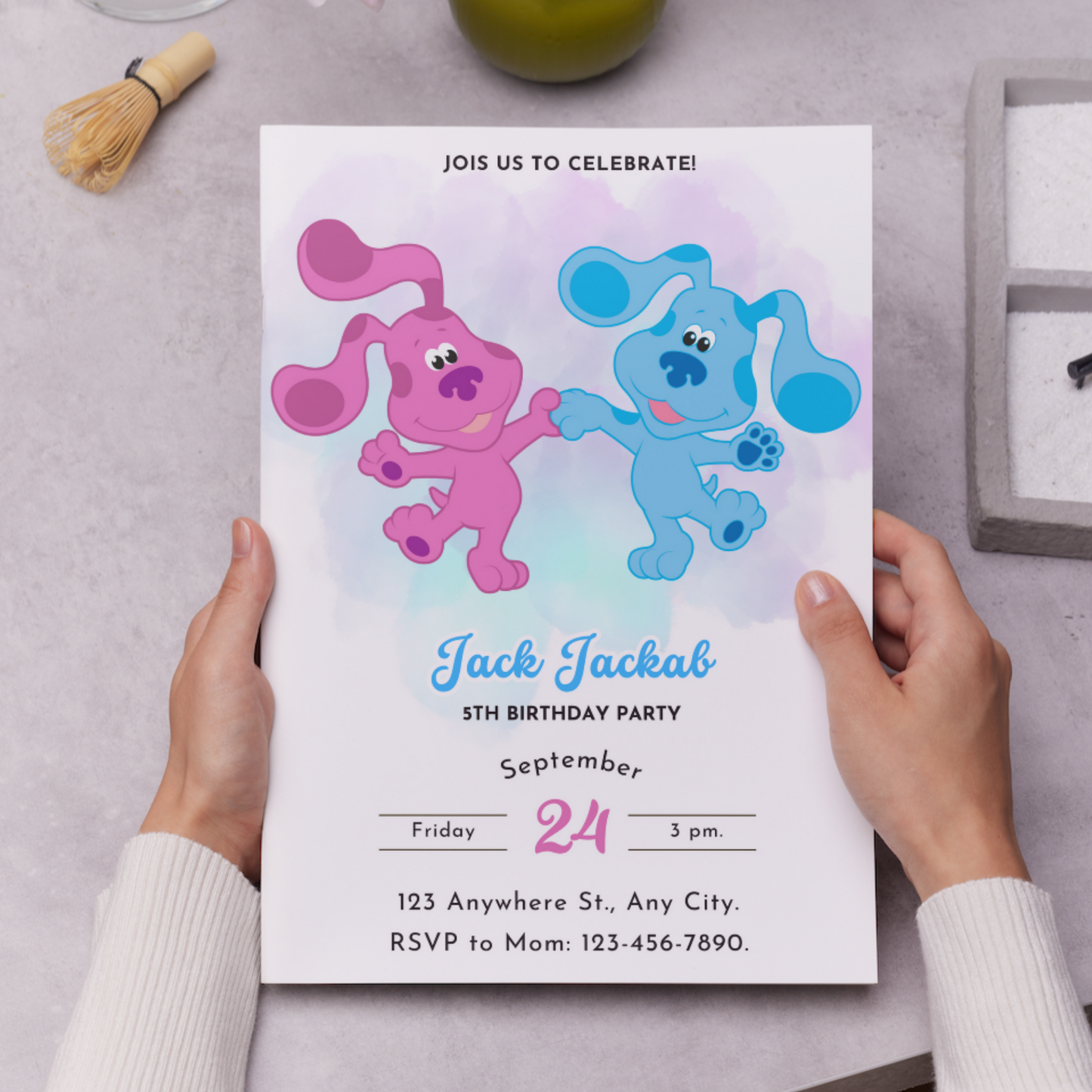 Blue's Clues Birthday Invitation Template