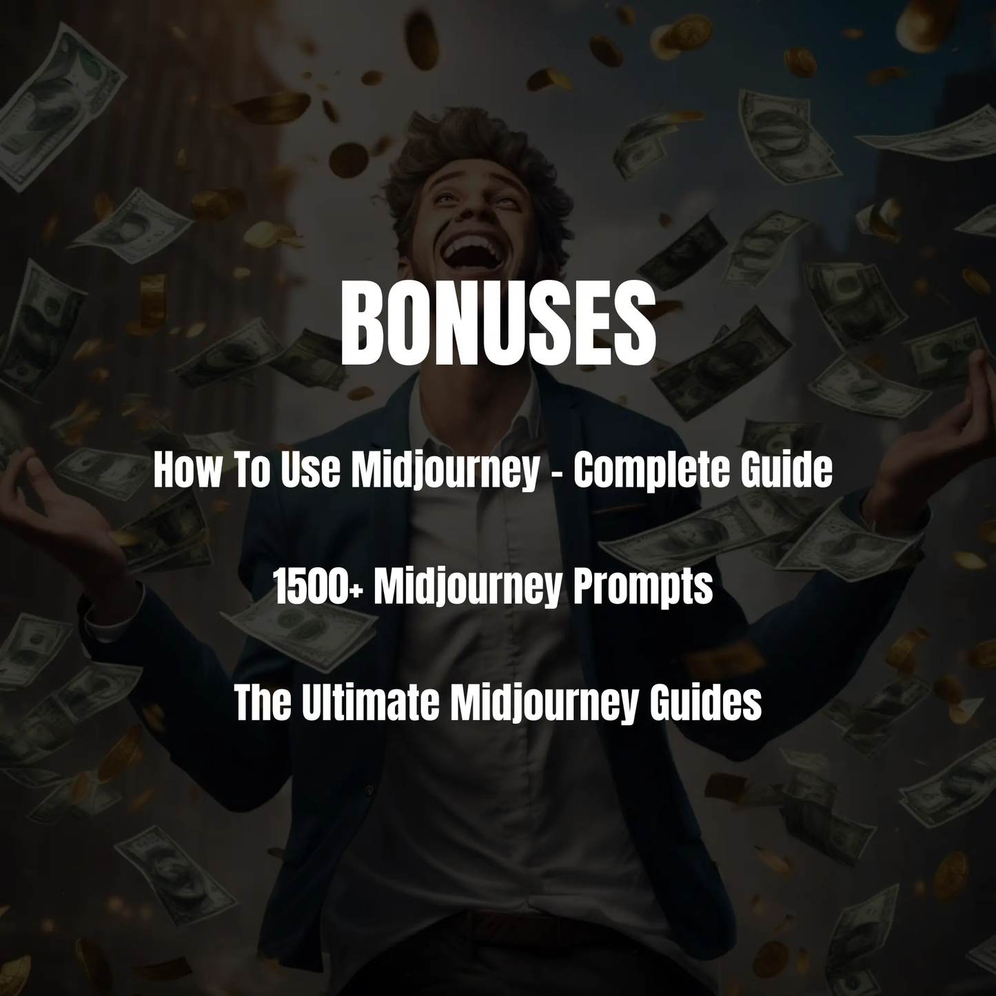 100 Ways To Make Money With MidJourney E-Book | 1500+ Midjourney Prompts CreativeRino