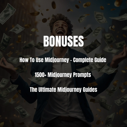100 Ways To Make Money With MidJourney E-Book | 1500+ Midjourney Prompts CreativeRino