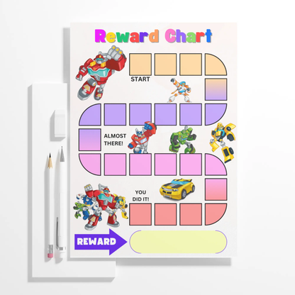 Transformers Rescue Bots Reward Chart Template | Transformers Behavior Chart - CreativeRino