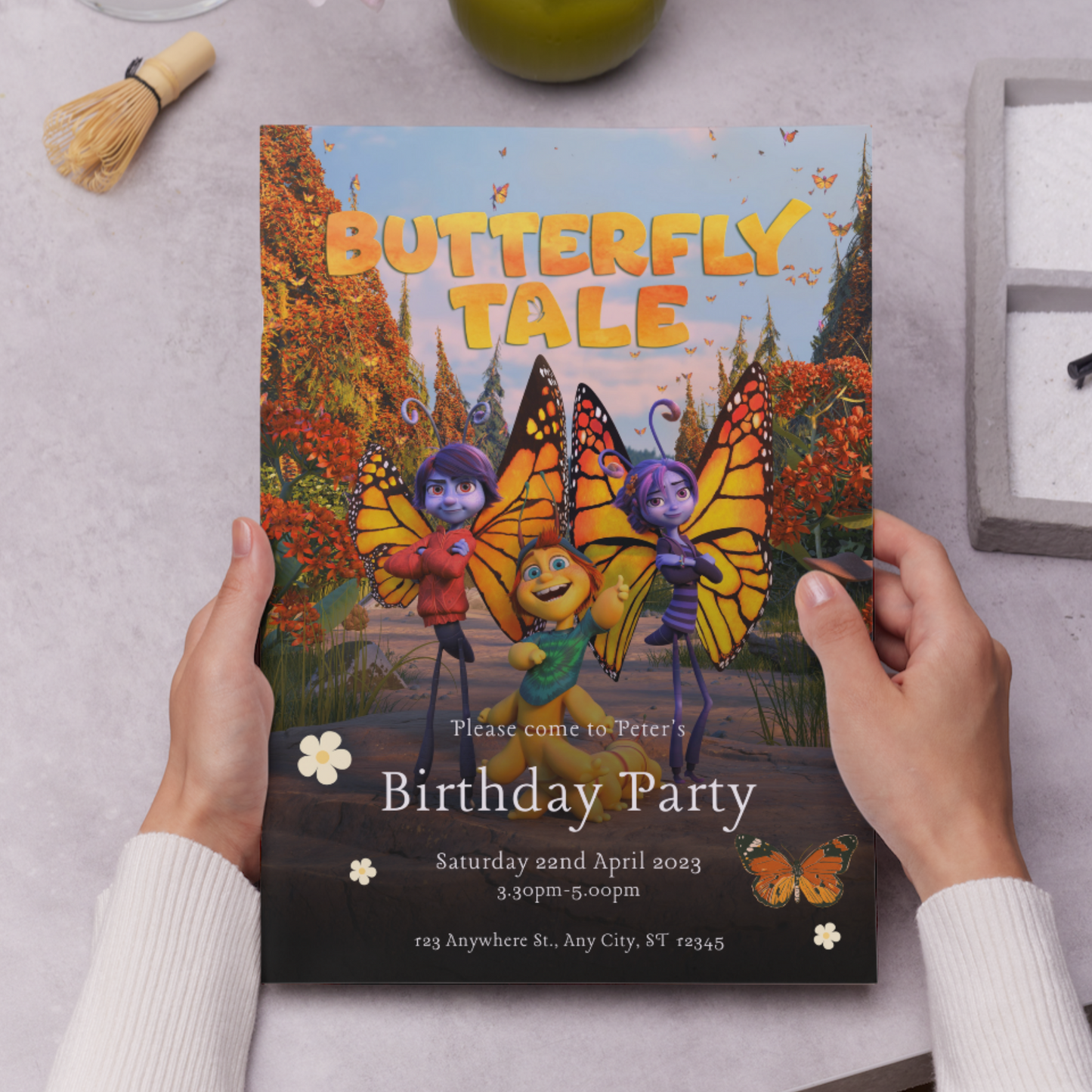 Butterfly Tale Birthday Invitation Template