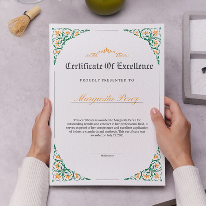 Certificate of Excellence Template | Excellence Certificate - CreativeRino