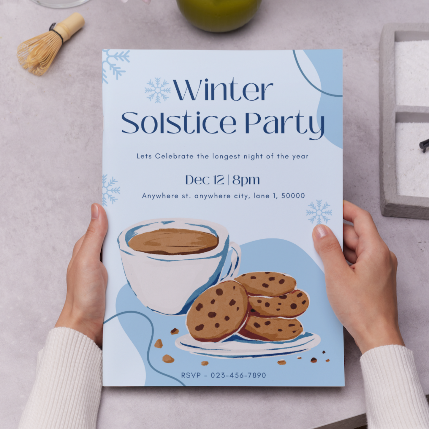 Winter Solstice Party Invitation Template