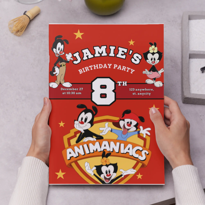 Animaniacs Birthday Invitation Template - CreativeRino