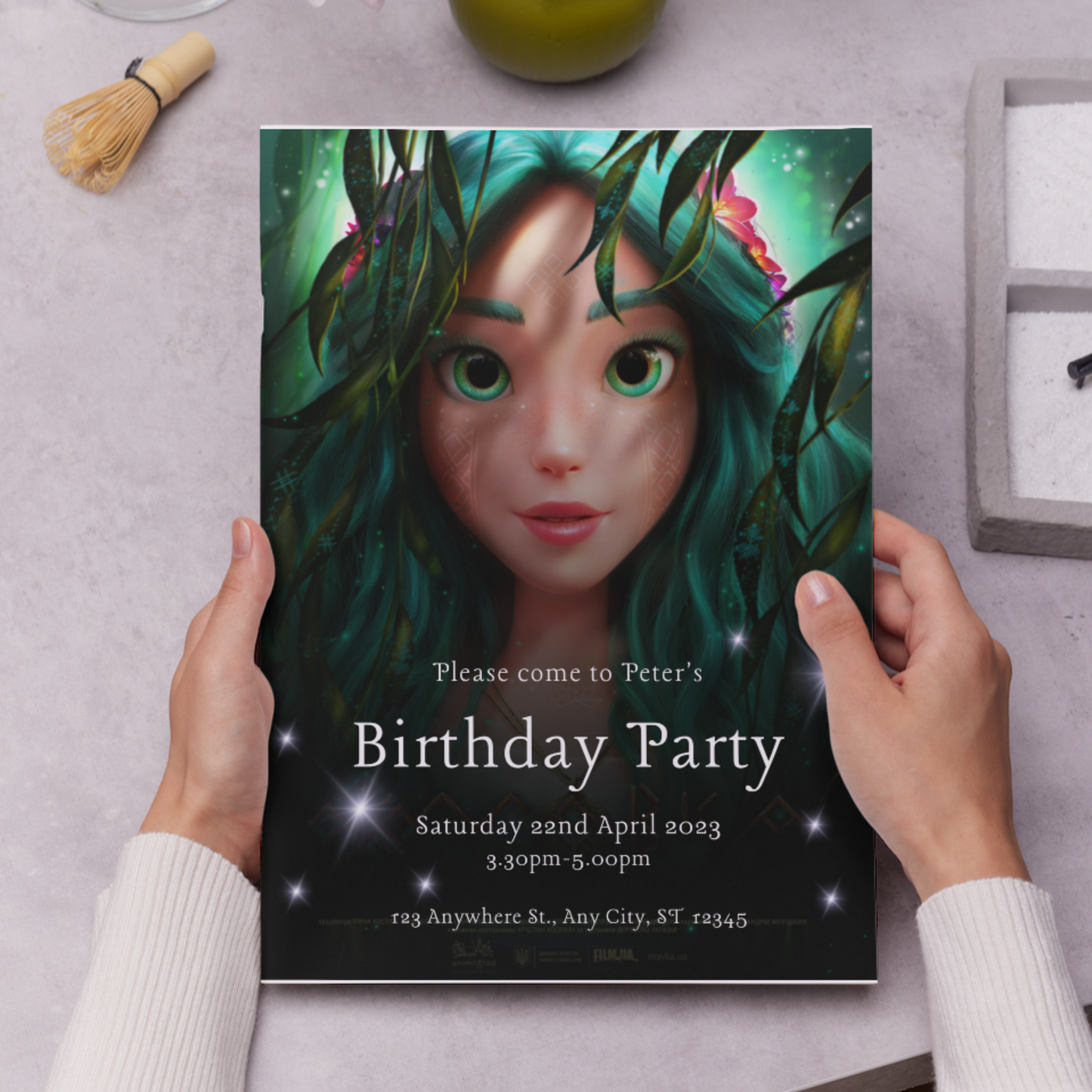 Mavka The Forest Song Birthday Invitation Template