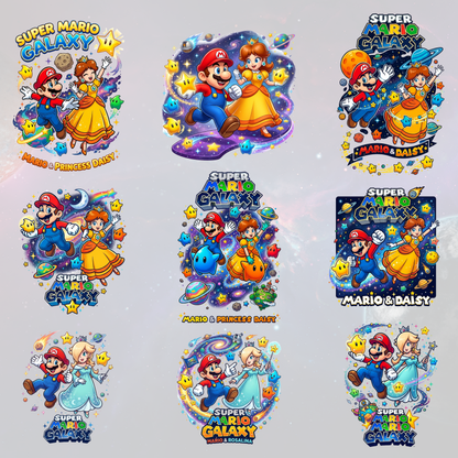Super Mario Galaxy Movie PNG Bundle | Mario Galaxy Characters Clipart CreativeRino