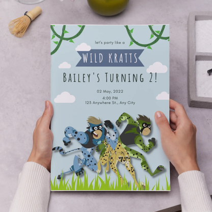 Wild Kratts Birthday Invitation Template - CreativeRino
