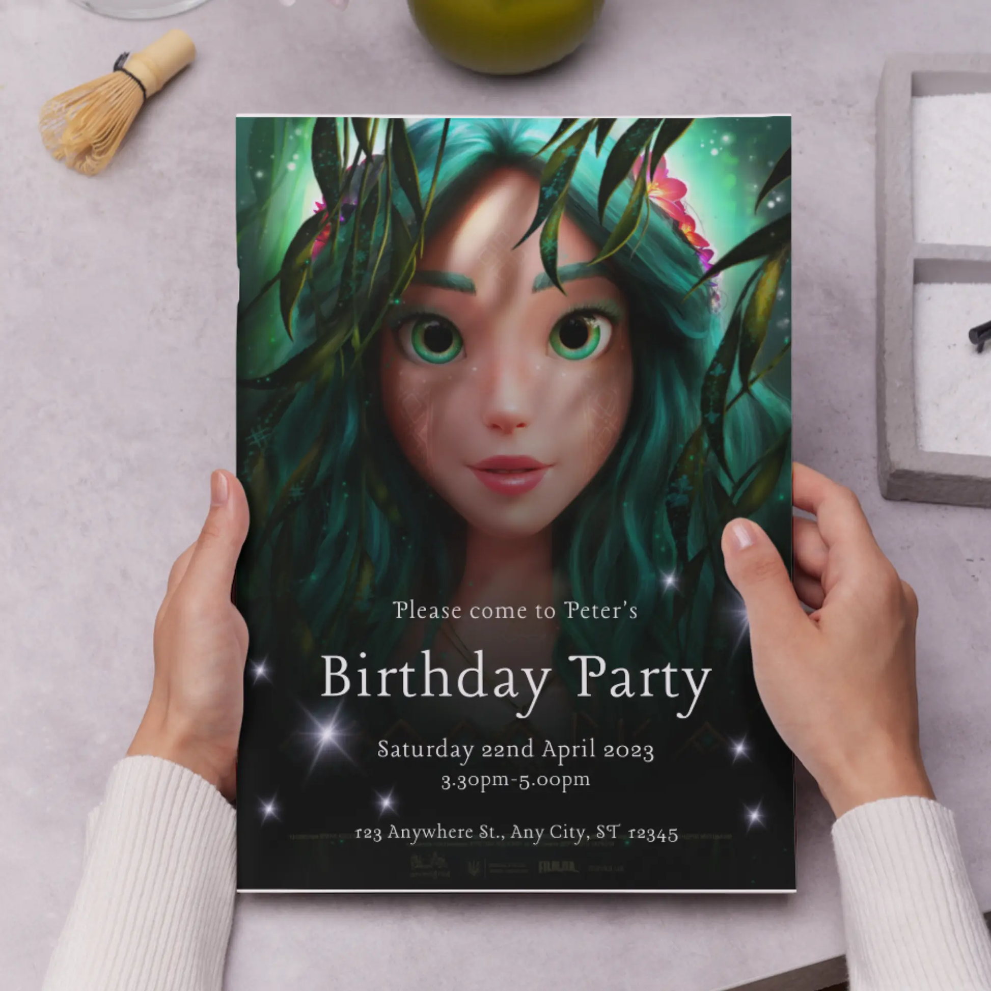Mavka The Forest Song Birthday Invitation Template - CreativeRino