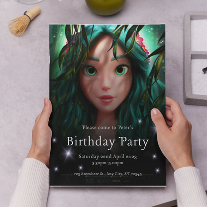 Mavka The Forest Song Birthday Invitation Template - CreativeRino