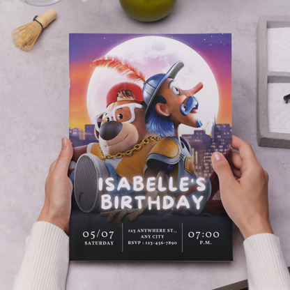 The Inseparables Birthday Invitation Template - CreativeRino