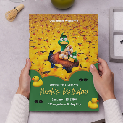 Migration Birthday Invitation Template - CreativeRino