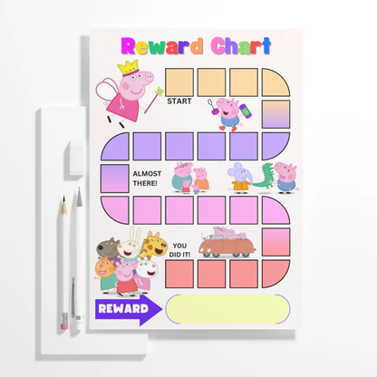 Peppa Pig Reward Chart Template | Peppa Pig Behavior Chart - CreativeRino
