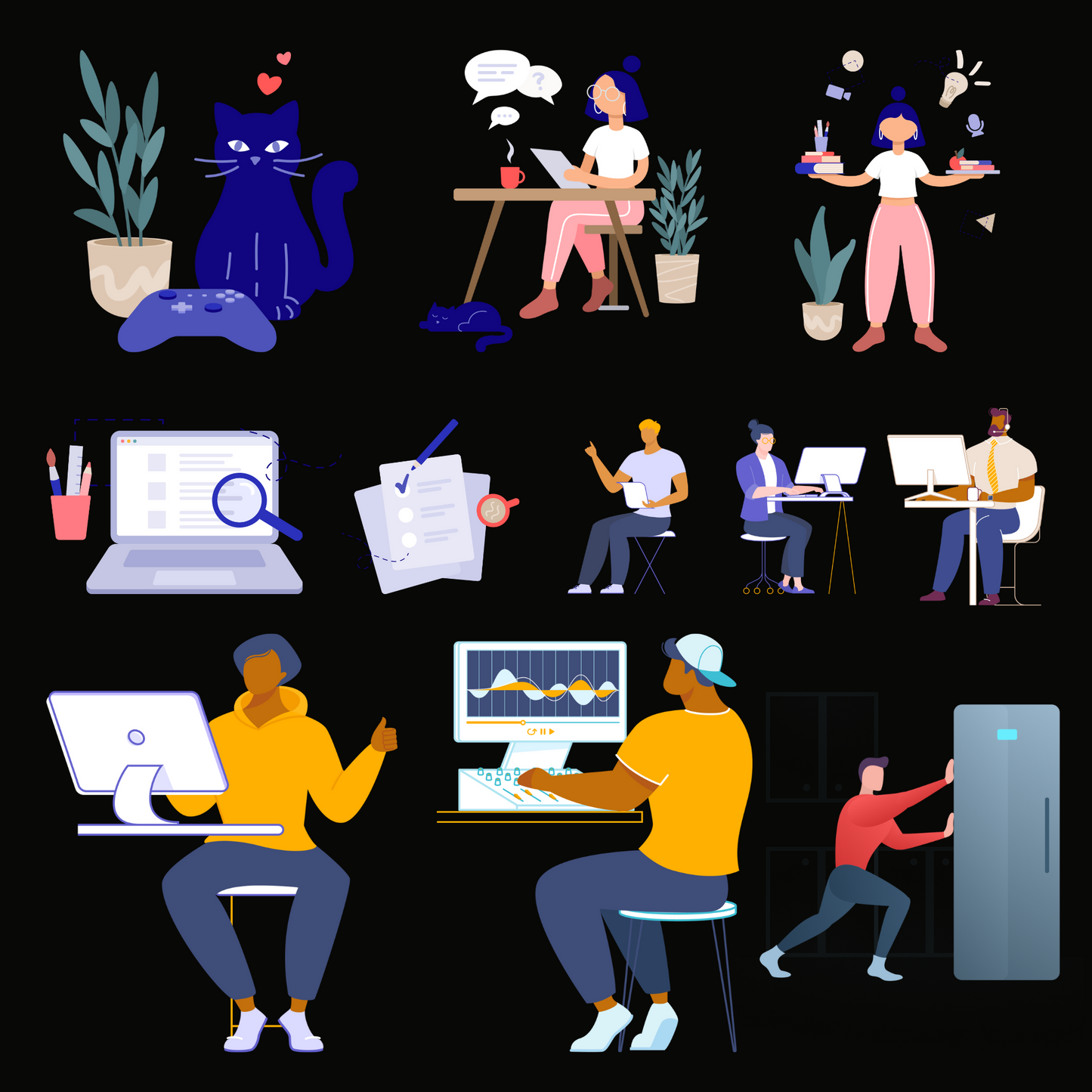 2000+ Figma Elements Bundle | Figma Icons, Figma Illustrations, 3D Icons, 3D Illustrations for Website and Apps, Vector Icons for UI design