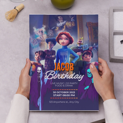 Canterville Ghost Birthday Invitation Template - CreativeRino
