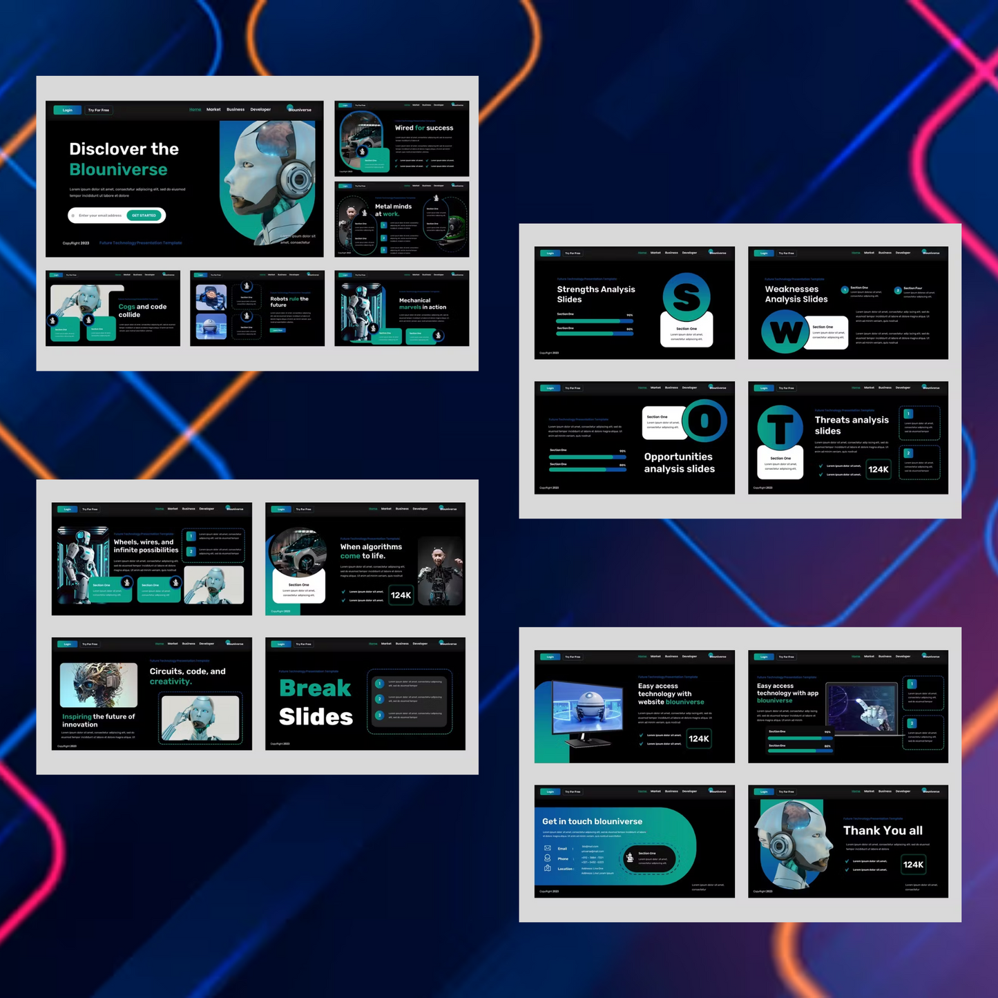 4 Modern Artificial Intelligence Powerpoint Presentation Template Bundle | Technology & IT Business Presentation Templates