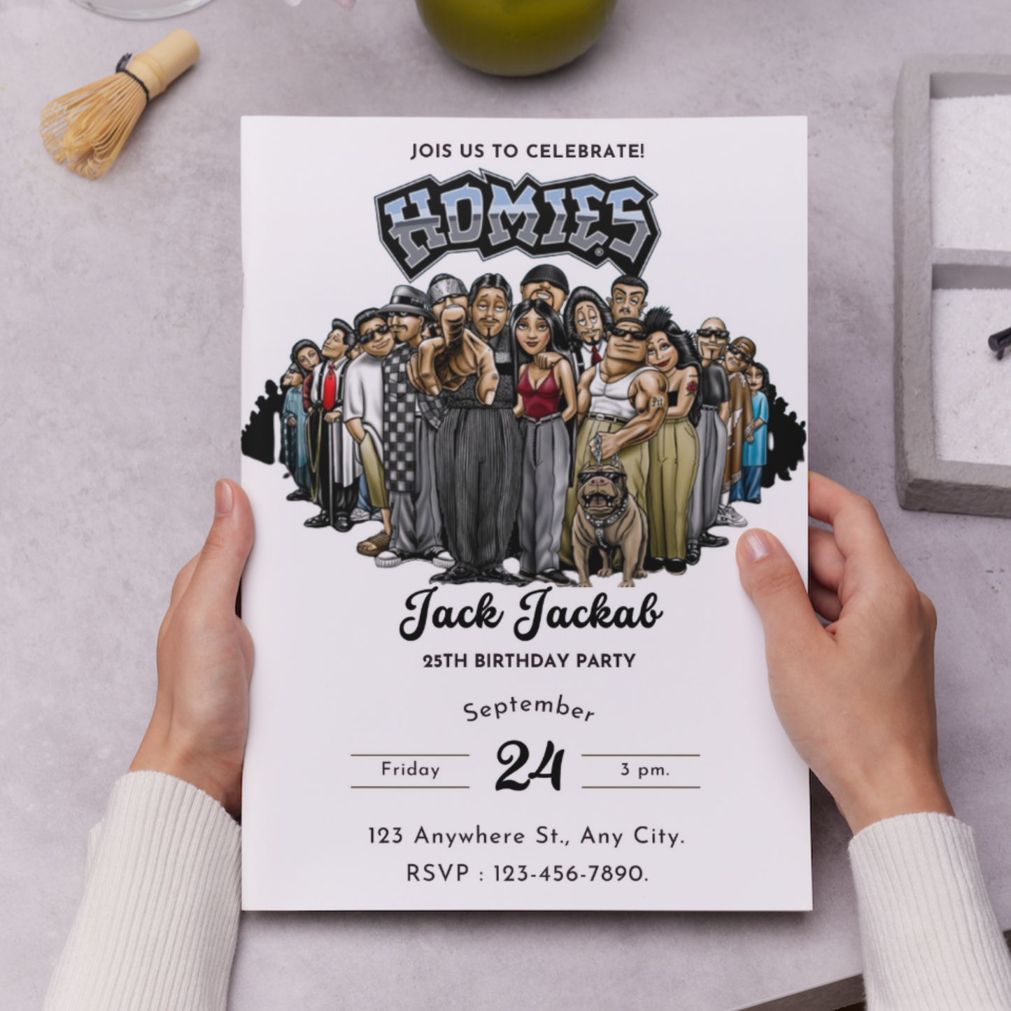 Cholo Homies Birthday Invitation Template