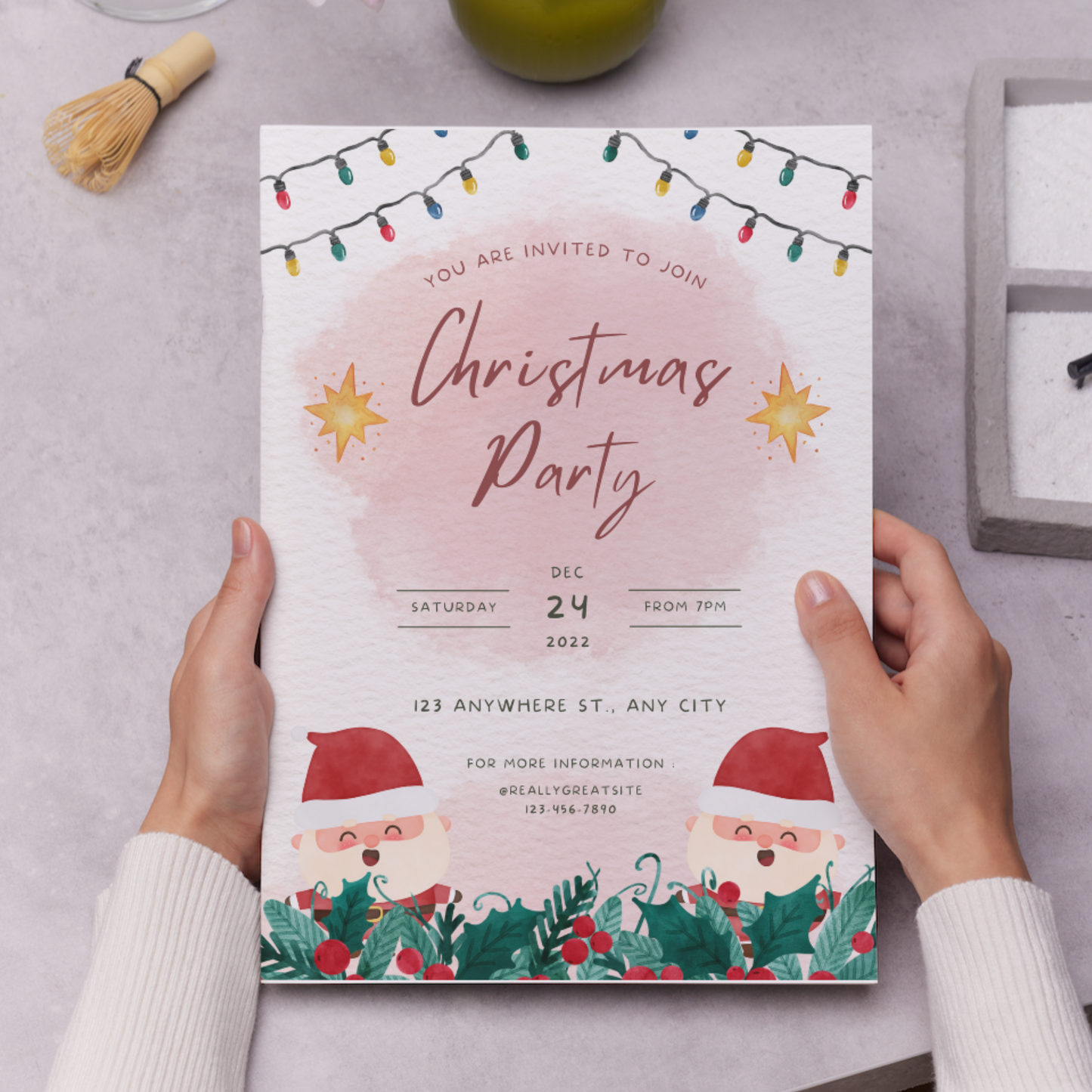 Christmas Party Invitation Template