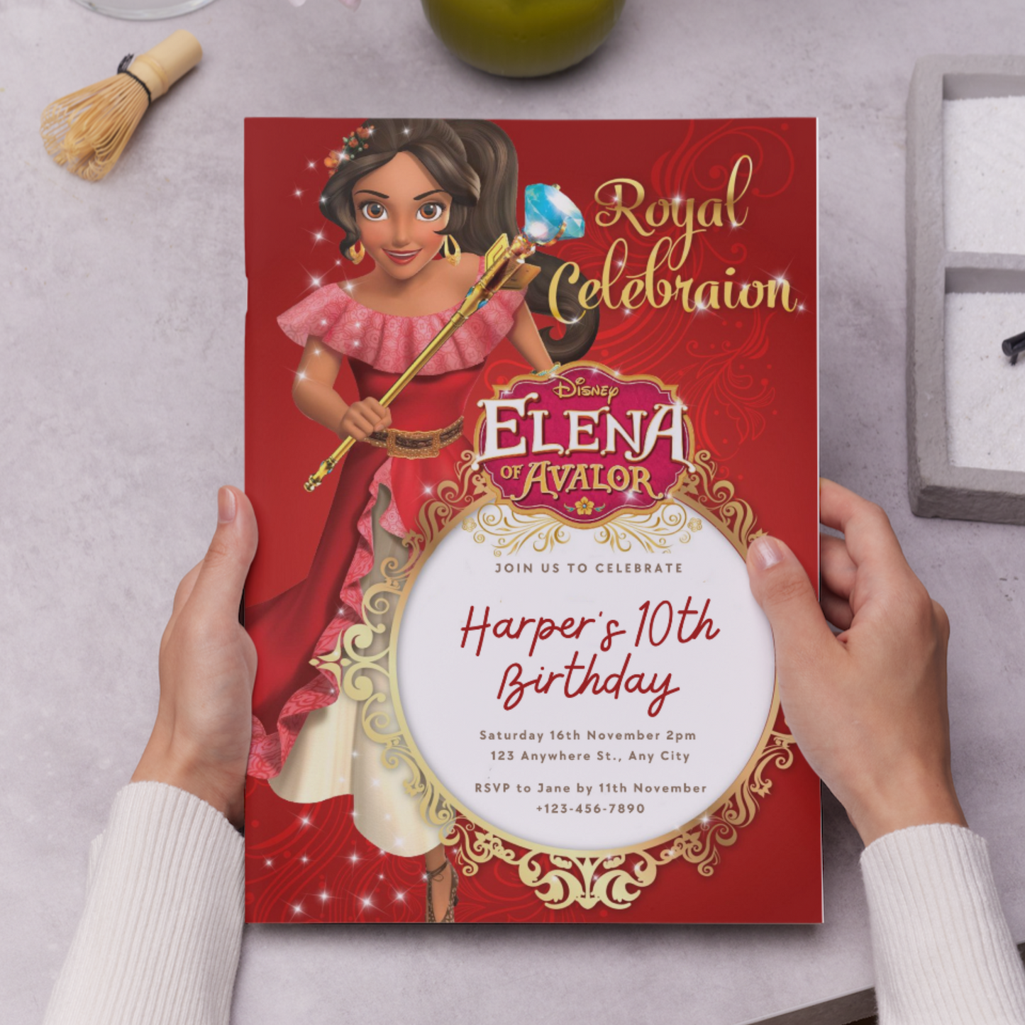 Elena of Avalor Birthday Invitation Template