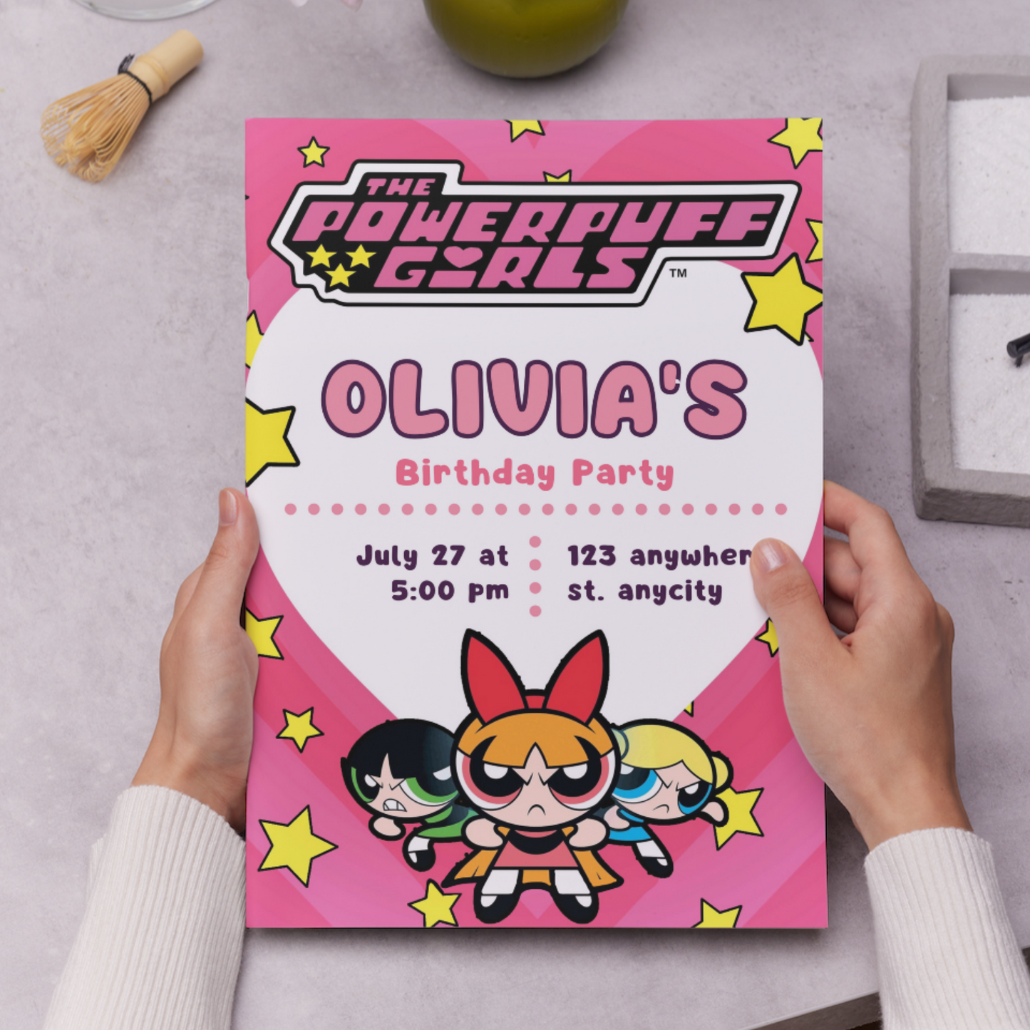 Powerpuff Girls Birthday Invitation Template