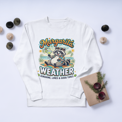 Raccoon Margarita Weather PNG – Funny Summer Digital Design CreativeRino