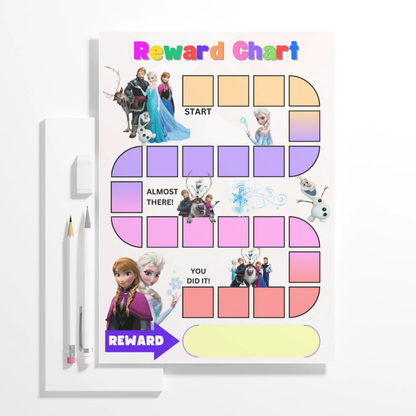 Frozen Reward Chart Template | Elsa Reward Chore Chart - CreativeRino