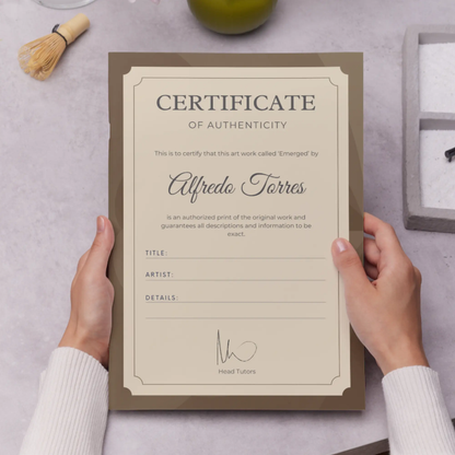 Certificate of Authenticity Template | Authenticity Certificate - CreativeRino