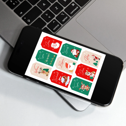 Christmas Placecards Template - CreativeRino