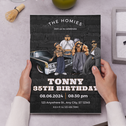 Cholo Birthday Invitation Template - CreativeRino