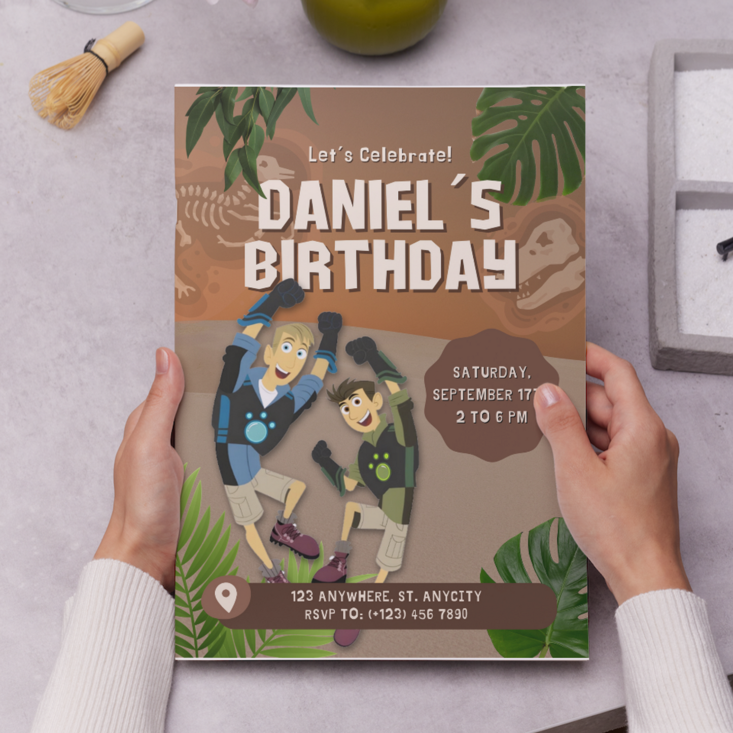 Wild Kratts Birthday Invitation Template