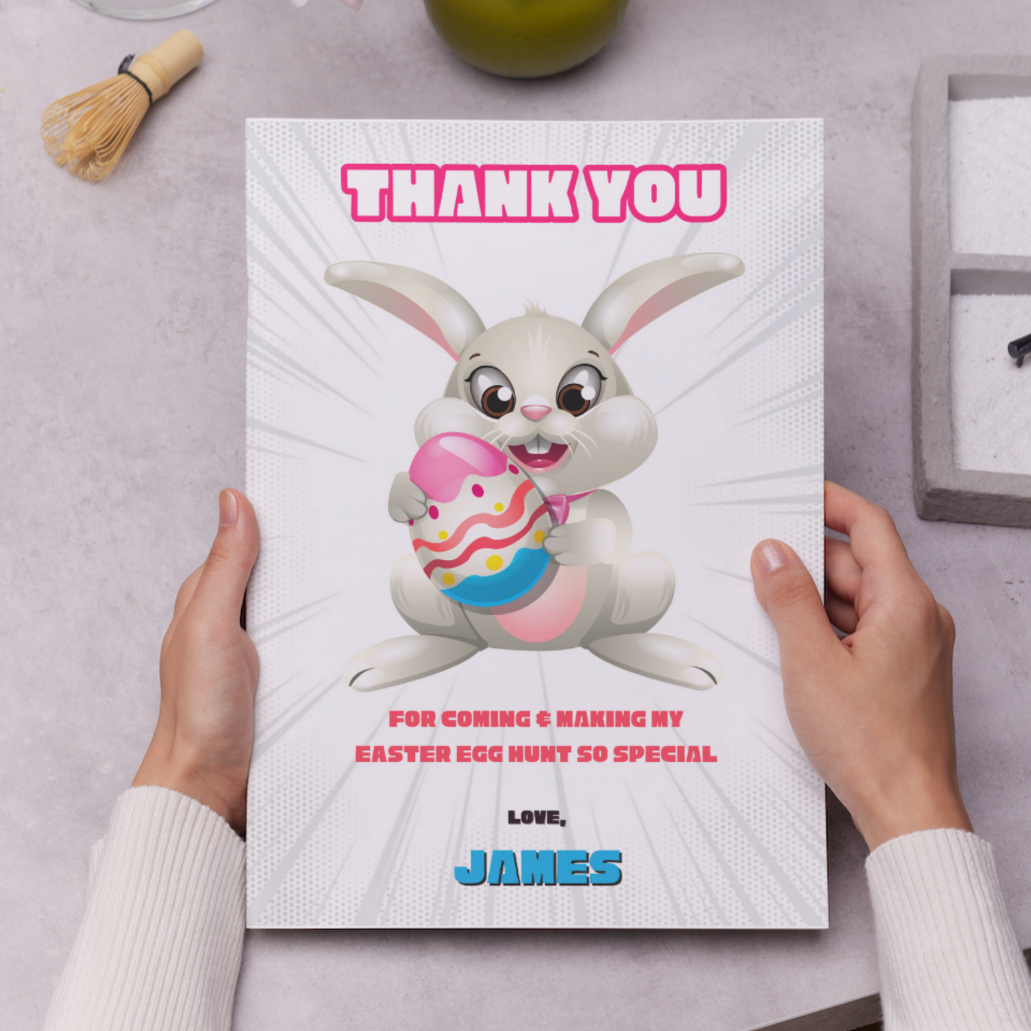 Easter Egg Hunt Thank You Card Template