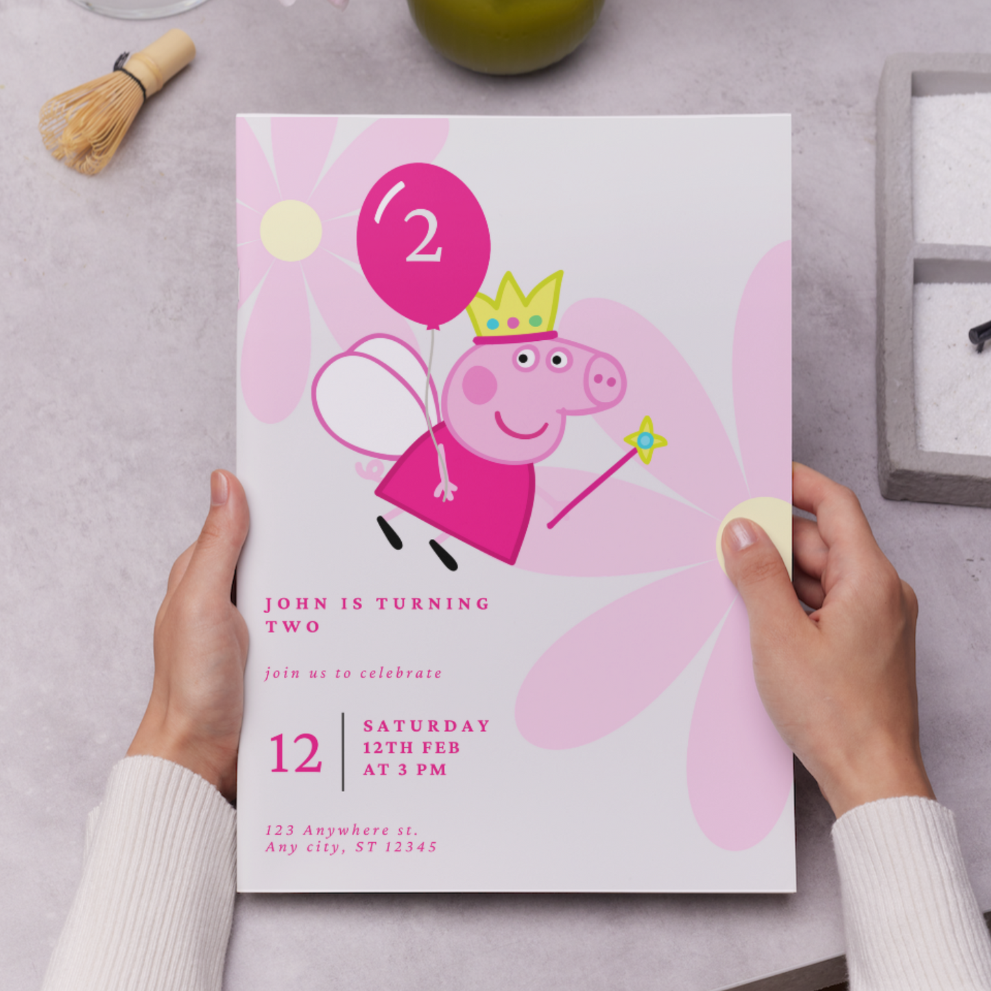 Peppa Pig Birthday Invitation Template