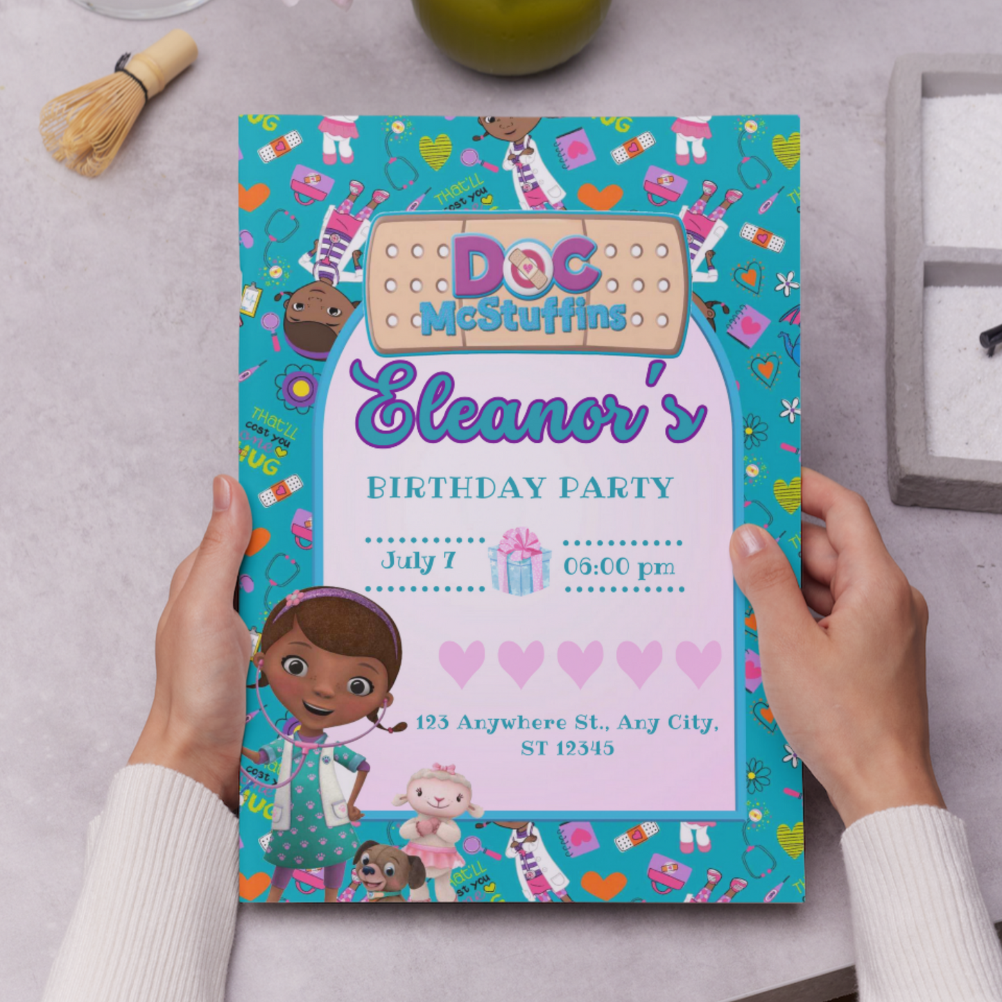 Doc McStuffins Birthday Invitation Template